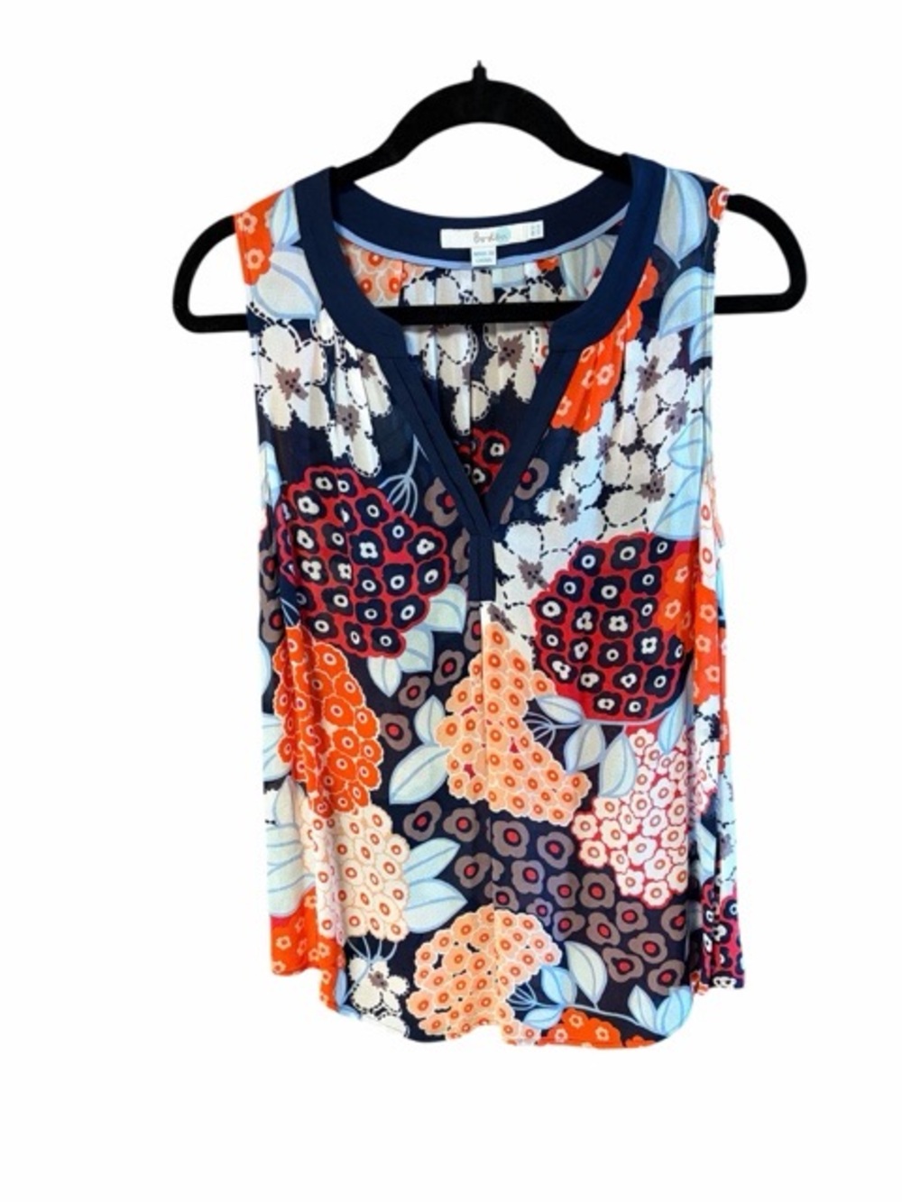 Boden Carrie Semi Sheer Floral Top